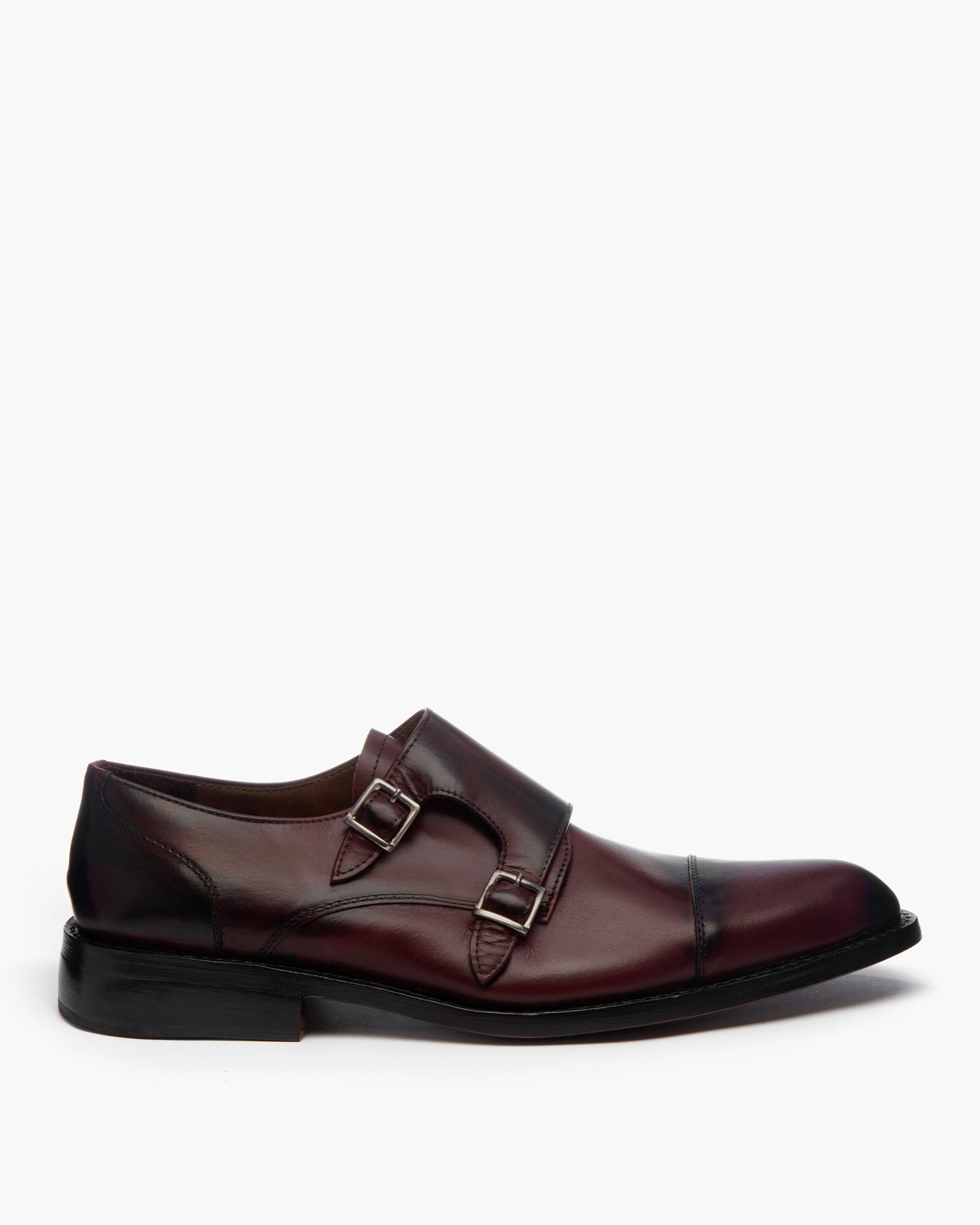 Berlin Double Buckle Shoes Bordeaux