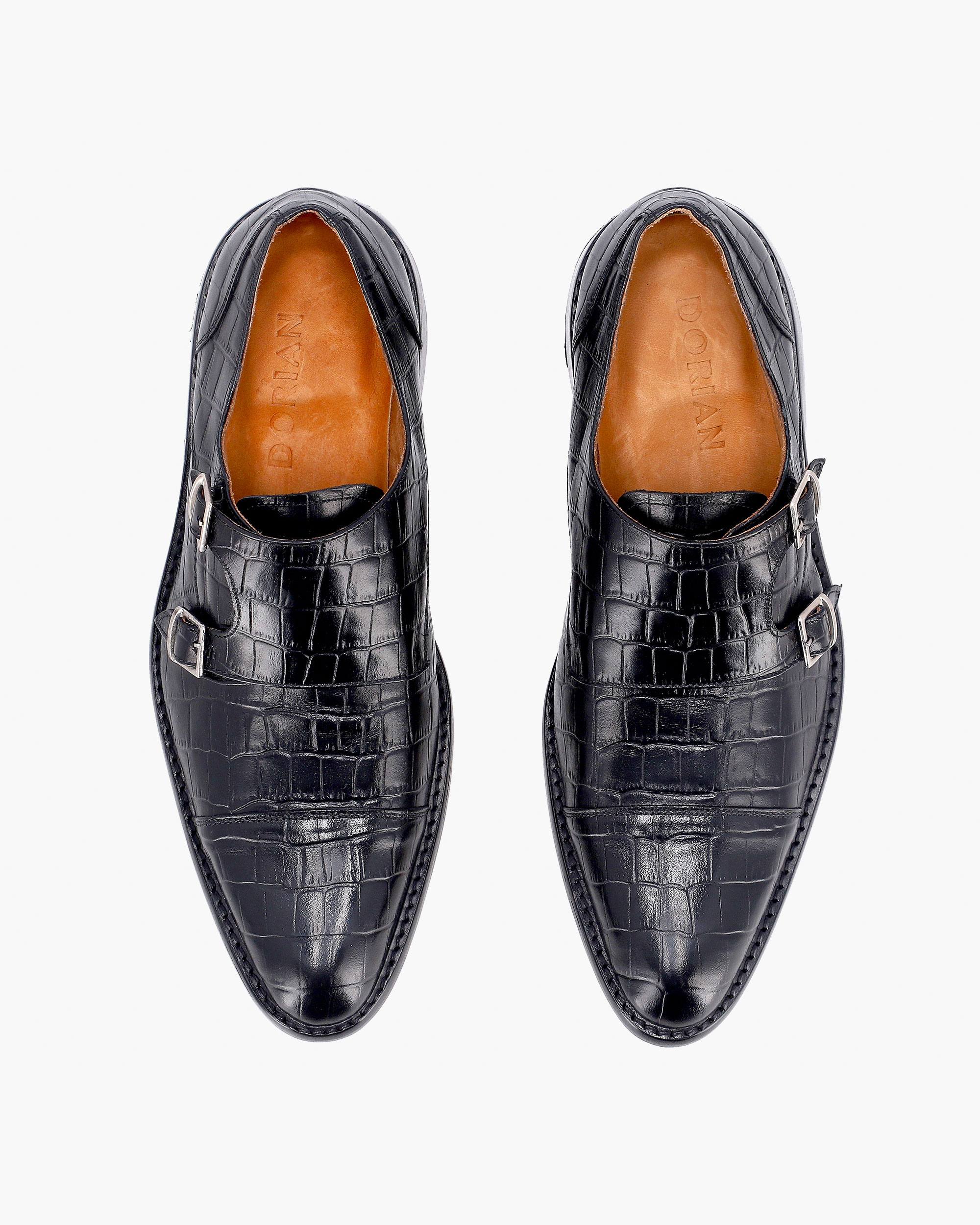 DORIAN | zapatos camperas equipaje Berlin Double Buckle Croco Shoes - Image 3