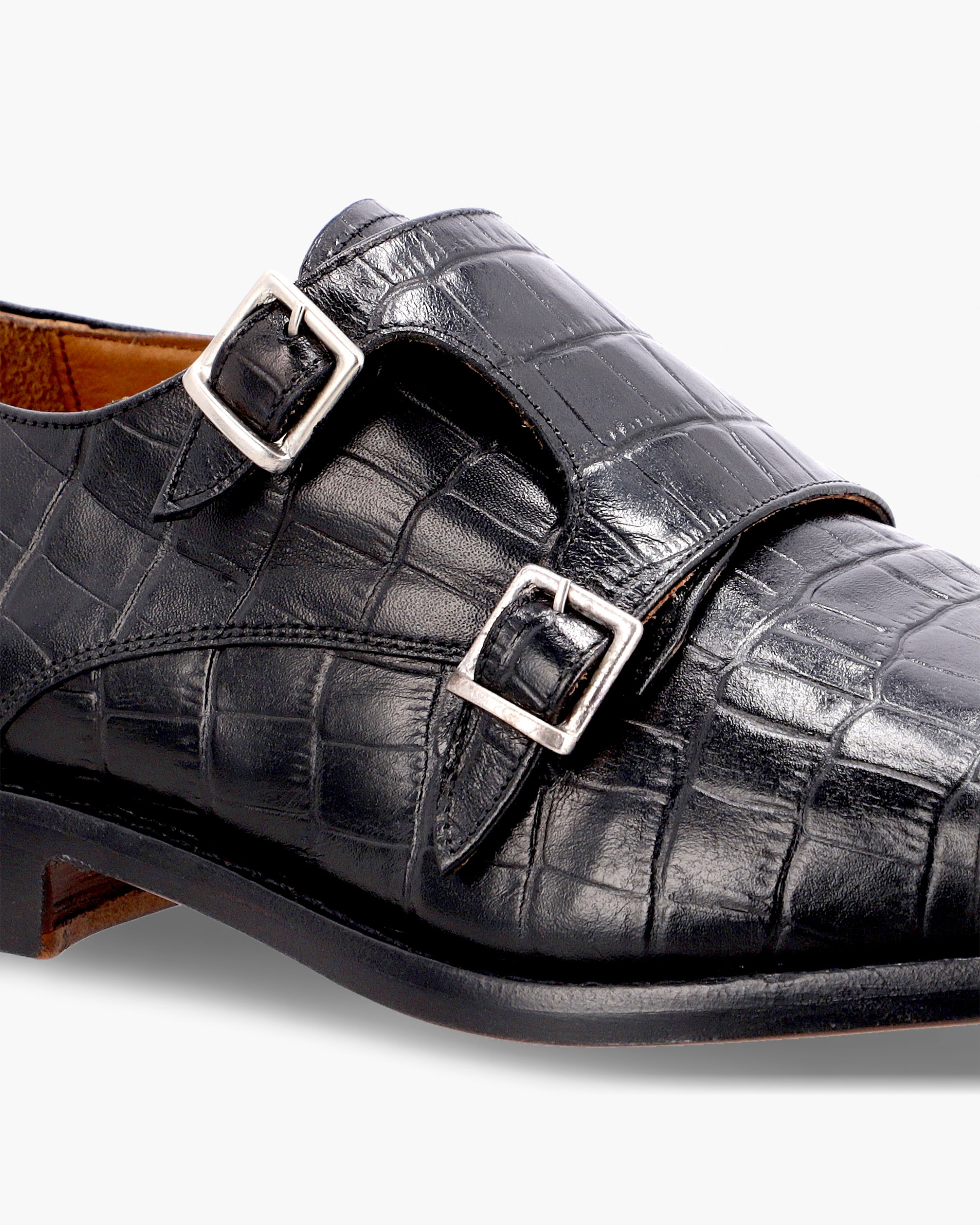 DORIAN | zapatos camperas equipaje Berlin Double Buckle Croco Shoes - Image 4
