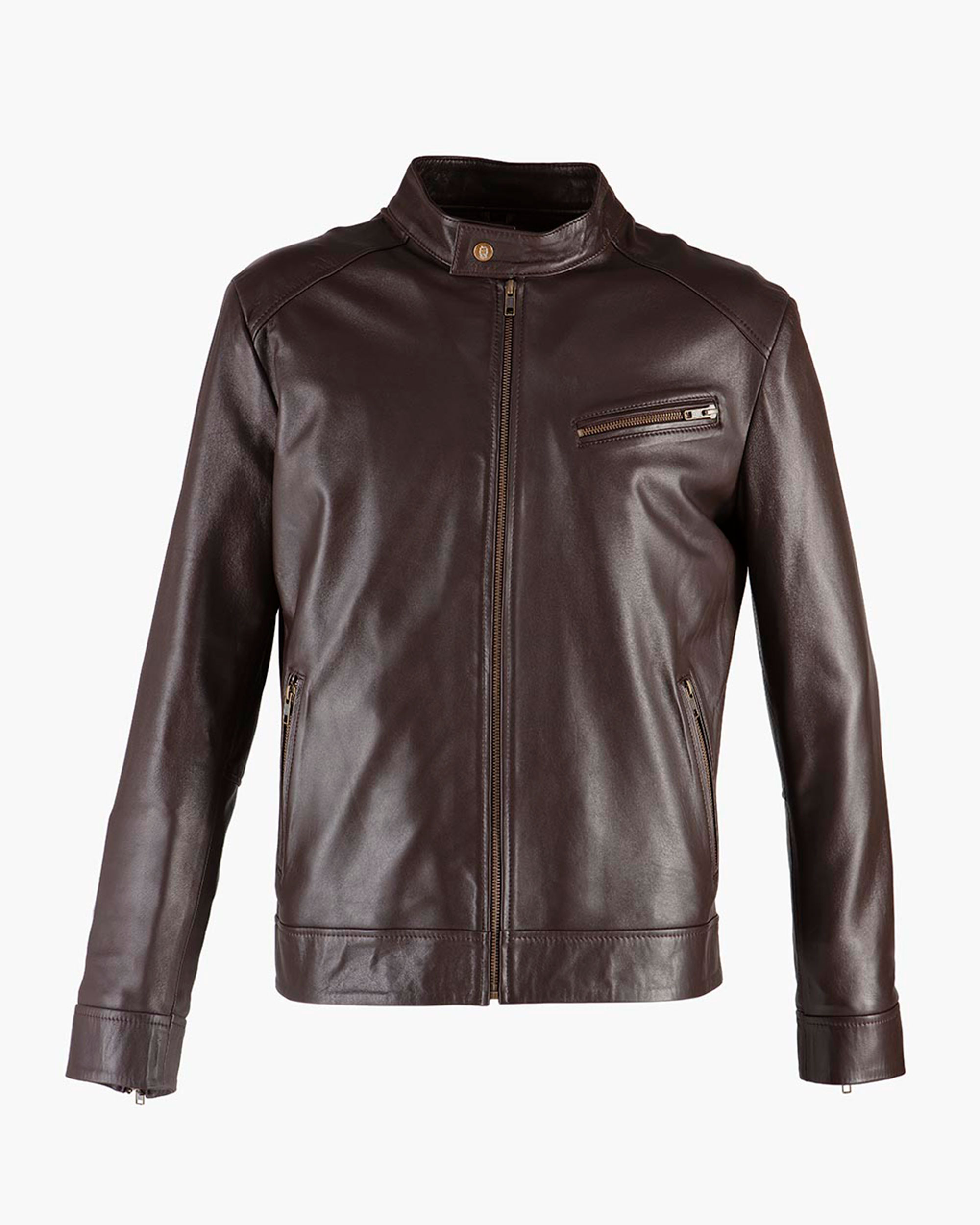 DORIAN | zapatos camperas equipaje Toronto Chocolate Sheepskin Leather Jacket - Image 2
