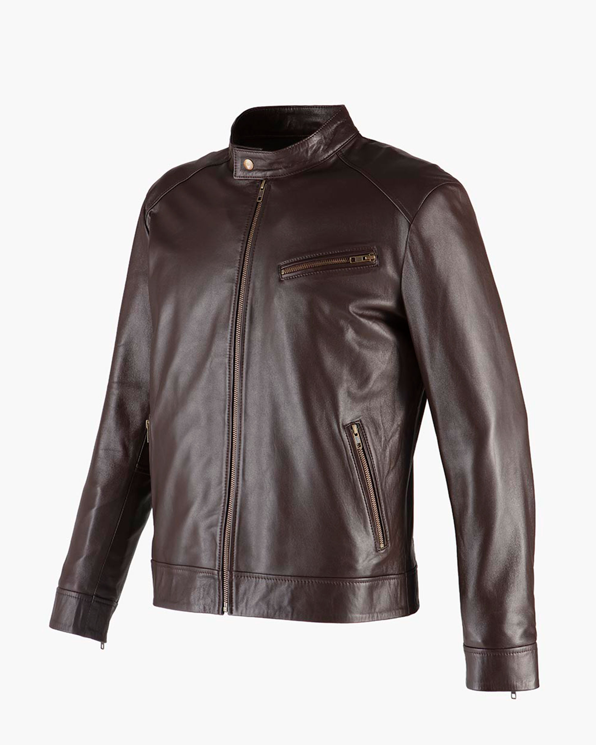 DORIAN | zapatos camperas equipaje Toronto Chocolate Sheepskin Leather Jacket - Image 4