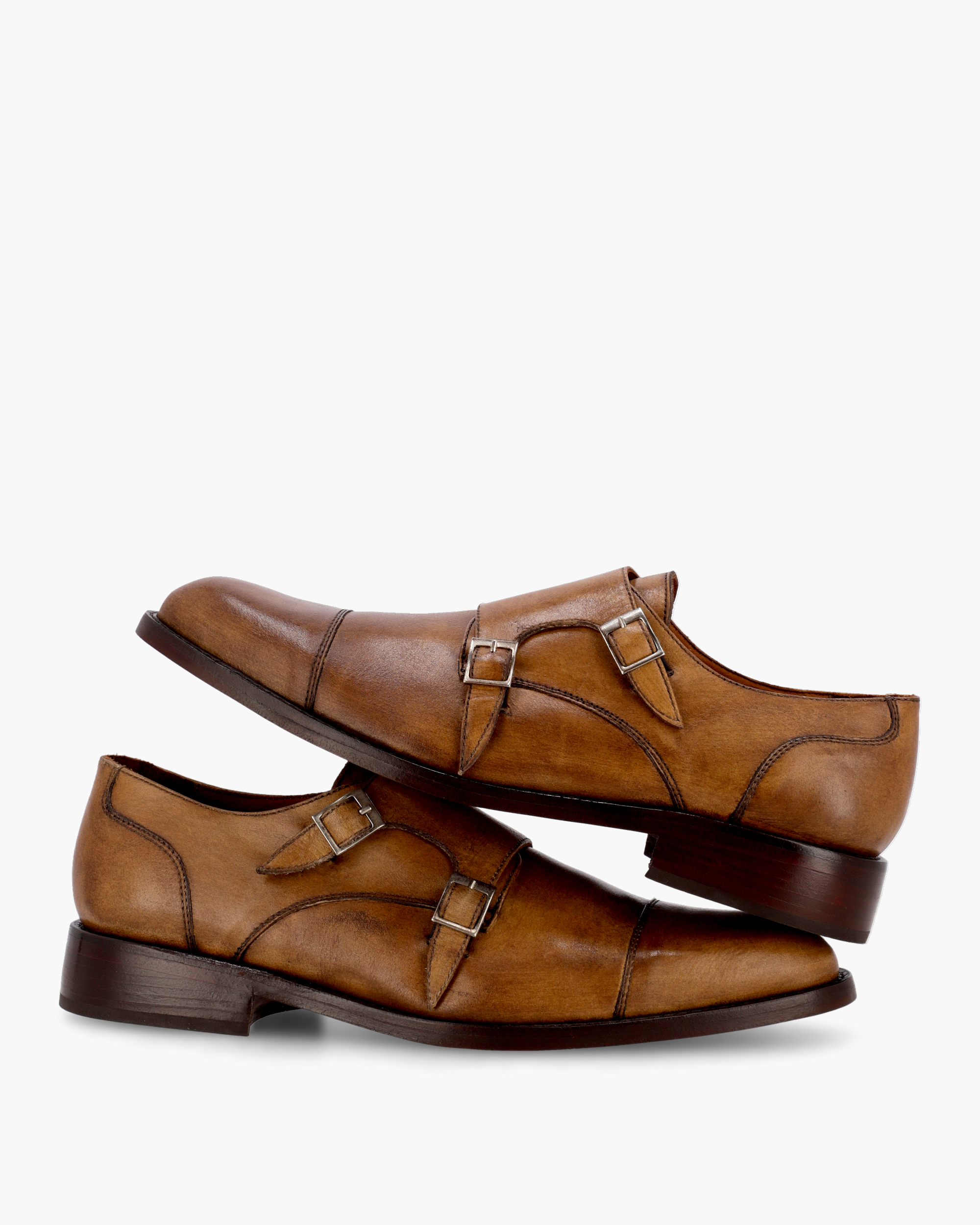 DORIAN | zapatos camperas equipaje Berlin Double Buckle Camel Shoes - Image 4