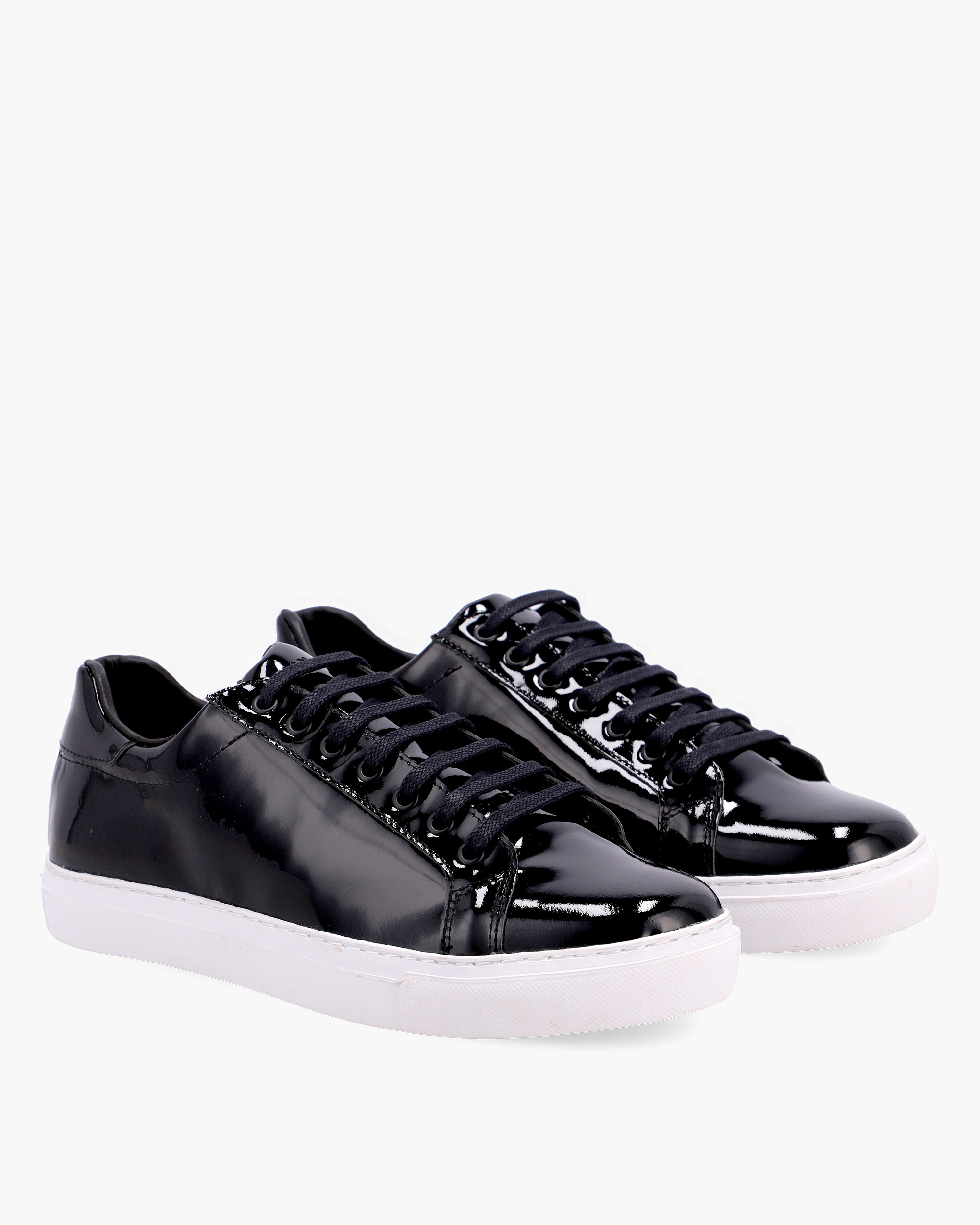 Patent Leather Boston Sneakers