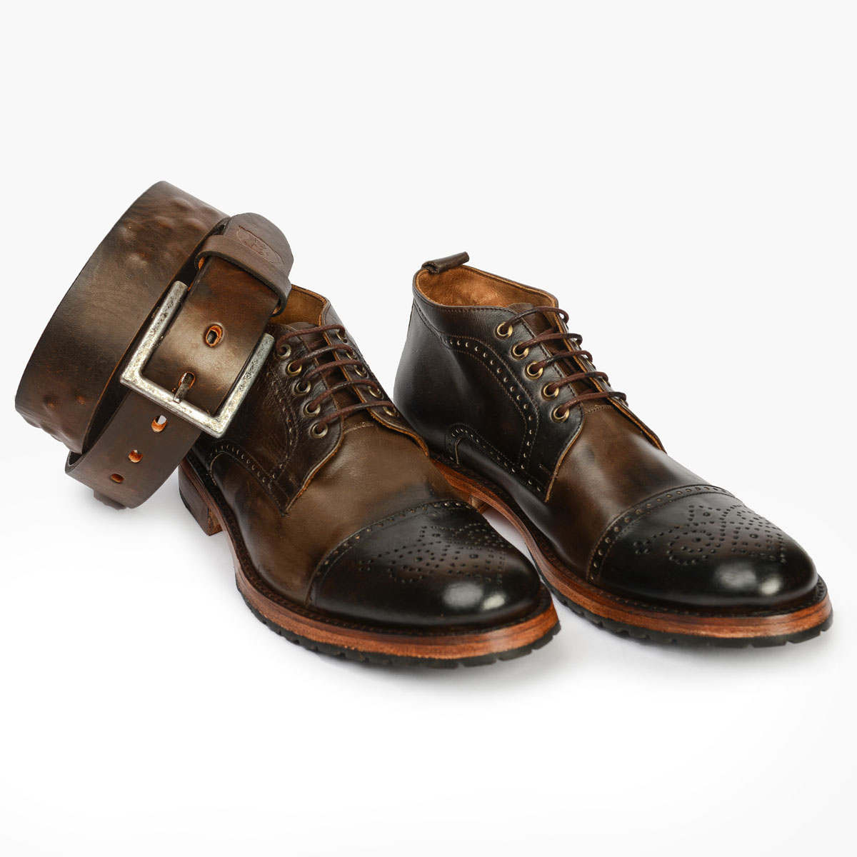 DORIAN | zapatos camperas equipaje Brighton Chocolate Belt - Image 2