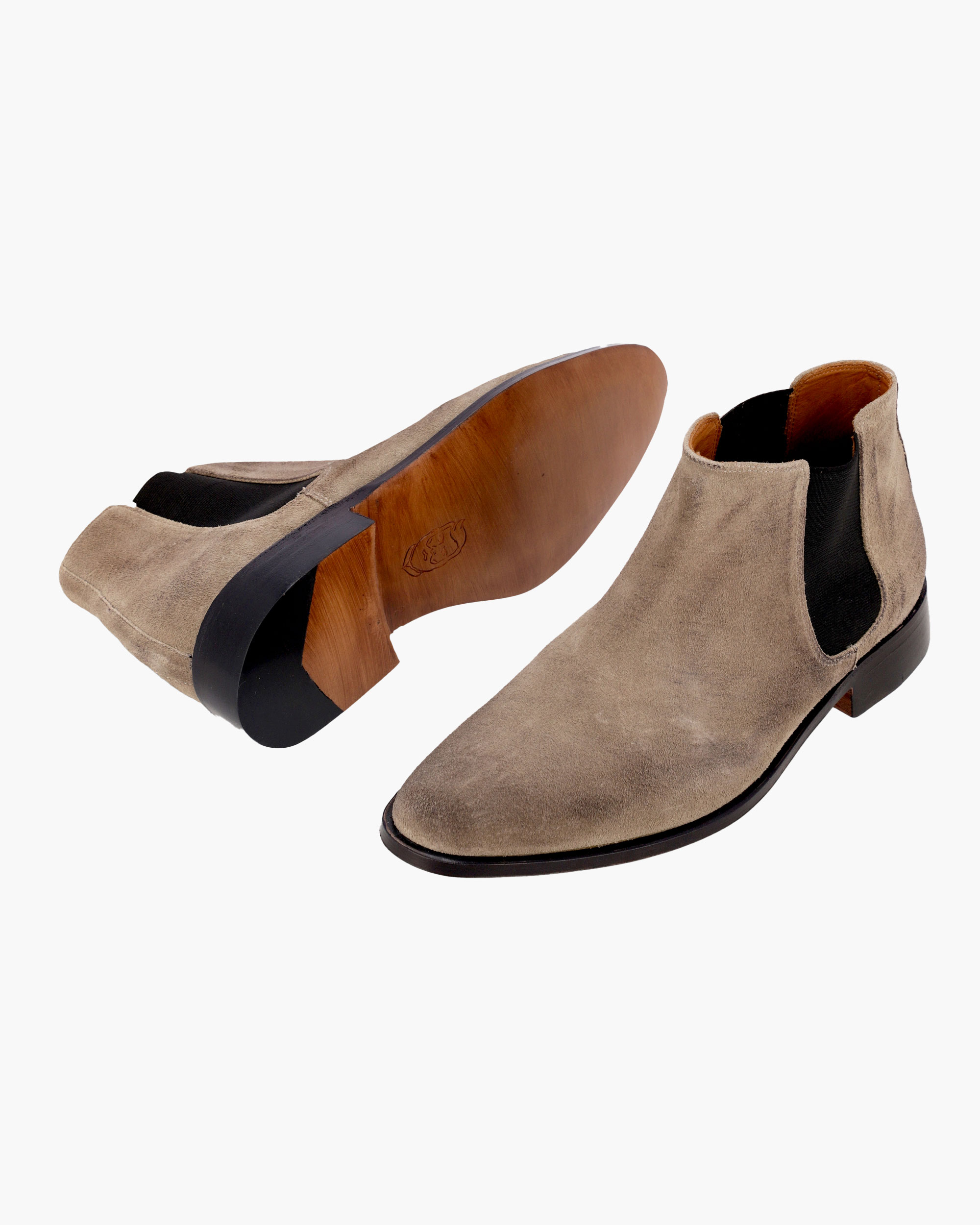 DORIAN | zapatos camperas equipaje Bristol Boots Beige Spotted Suede - Image 3