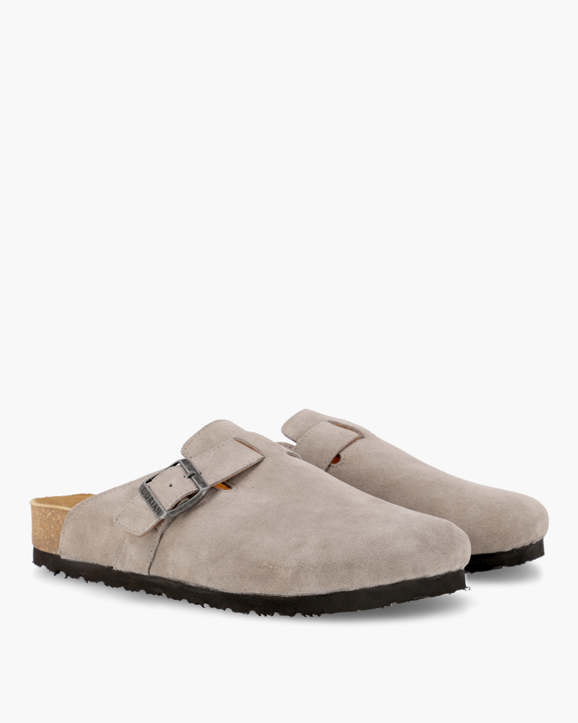 Marbella Grey Suede Clogs