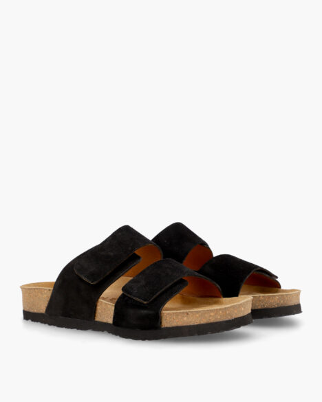 Liguria Suede Sandals Black
