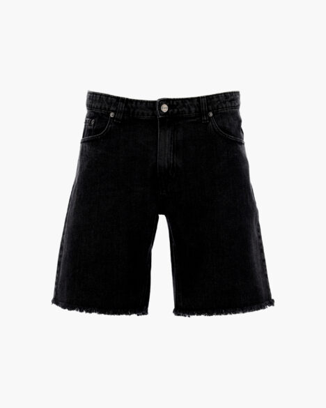Hawk Black Jean Bermuda Shorts